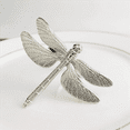thumbnail image 4 of 96 Pcs Dragonfly Napkin Rings, Zinc Alloy Napkin Buckle Silver Napkin Ring for Hotel Wedding Holiday Table Dinner,96 x napkin rings,Silver, 4 of 8