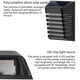 thumbnail image 3 of Advancent Luz de pared solar IP54 Atmósferas impermeables Lámpara de brillo Herramienta de iluminación de paisaje de jardín para Patio Park Street Iluminación y accesorios Tipo 1 Advancent HA072977-01, 3 of 6
