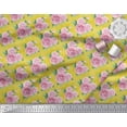 thumbnail image 3 of Soimoi Poly Georgette Fabric Check,Leaves & Rose Floral Print Fabric by The Yard 52 Inch Wide, 3 of 3