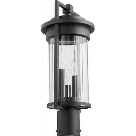 Quorum Lighting - Three Light Post Mount - Post - Dimas - 3 Light Outdoor Post