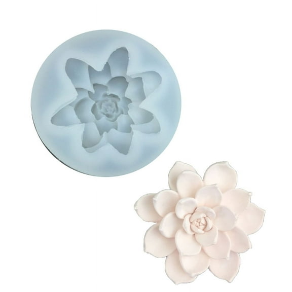 Milue Clay Mould Crafts Molds Succulent Shaped Silicone Material for Hand-Making Lover