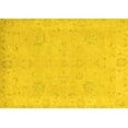 thumbnail image 1 of Ahgly Company Machine Washable Indoor Rectangle Abstract Yellow Modern Area Rugs, 2' x 4', 1 of 4