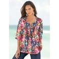 thumbnail image 6 of Roaman's Women's Plus Size Tara Pleated Big Shirt, 6 of 6
