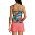 thumbnail image 2 of Lands' End Women's V-Neck Wrap Underwire Tankini Swimsuit Top, 2 of 3