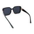 thumbnail image 4 of Womens Diva Rectangle Designer Butterfly Fashion Sunglasses All Black, 4 of 4