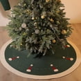 thumbnail image 4 of Falda para árbol de Navidad de 48'', grande, gruesa, tradicional, redonda Verde, 4 of 8