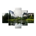thumbnail image 4 of TISHIRON 5PCS Framed Canvas Wall Art Set,60"x40" River and Forest Canvas Art Decor, 4 of 7