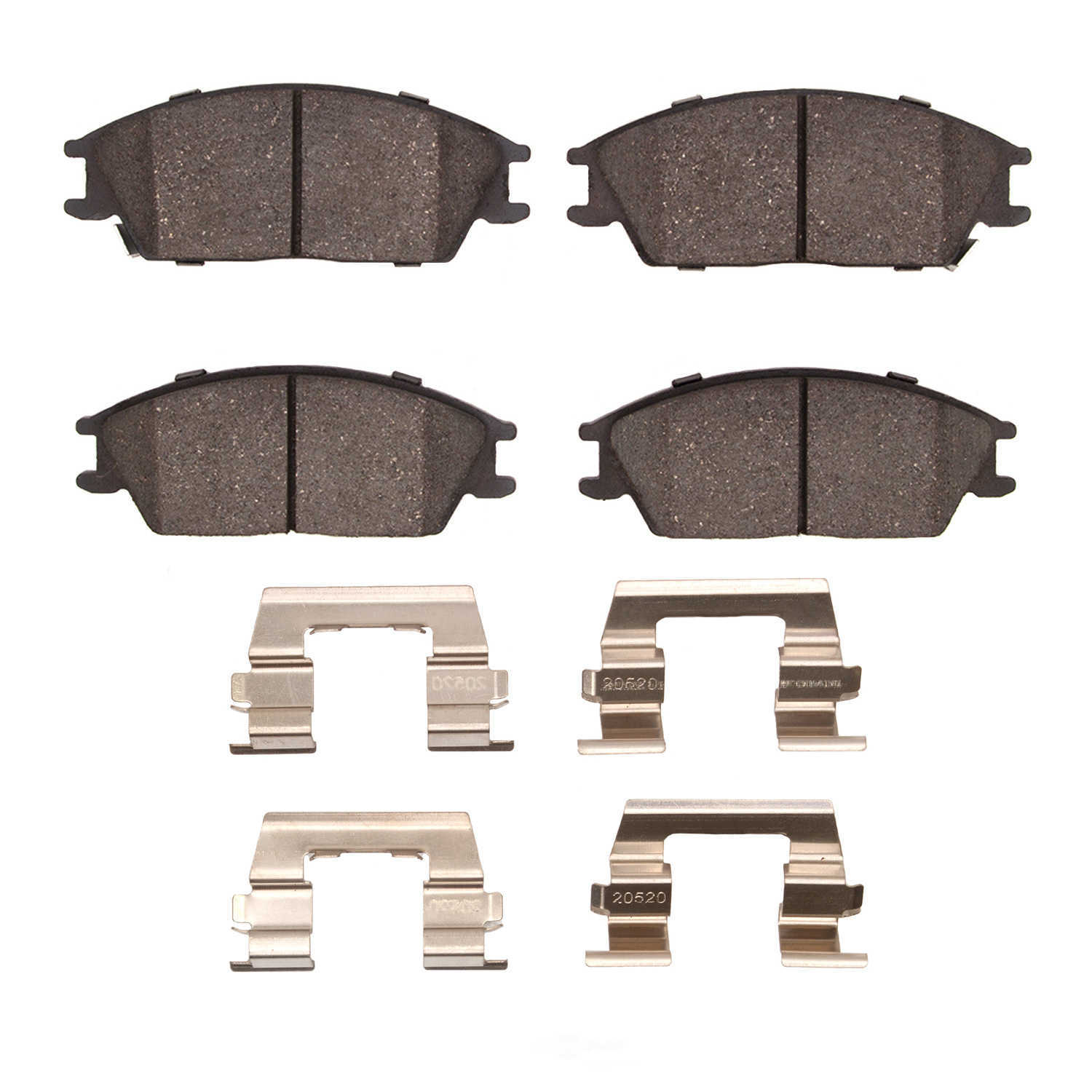Dynamic Friction Company 1551-0440-01 DFC 5000 Advanced Brake Pads - Ceramic and Hardware Kit - OE