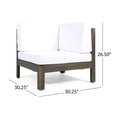 thumbnail image 2 of White Corner Chair | Practical Seating Solution | Acacia Wood and 100% Polyester Cushions | Withstands Wear, 2 of 3