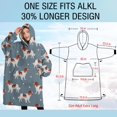 thumbnail image 4 of Oversized Wearable Blanket Hoodie,King Charles Cavalier Sherpa Blanket Hoodie with Super Pockets,Super Warm Fuzzy Pullover for Women & Men, 4 of 6