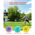 thumbnail image 2 of KFFKFF Disc Golf Set, 3 Pack Disc Golf Starter Set, Beginners Flying Discs for Full-Body Strength Training, with Putter, Mid-Range, Driver, Approved, 2 of 9