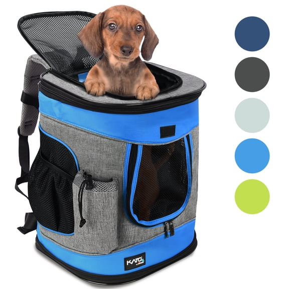 Medium Pet Travel Backpack Carrier for Dogs Cat Animal Puppy, Breathable Mesh Net Removable Sherpa Bed Outdoor Carrier f