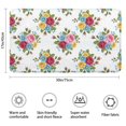 thumbnail image 3 of Pioneer Flower Floral Print Pattern Bathroom Rugs Mat, Non Slip Microfiber Bathroom Rug with Rubber Backing, Soft Mats for Bathroom Floor Tub Shower, 17"x30", 3 of 5