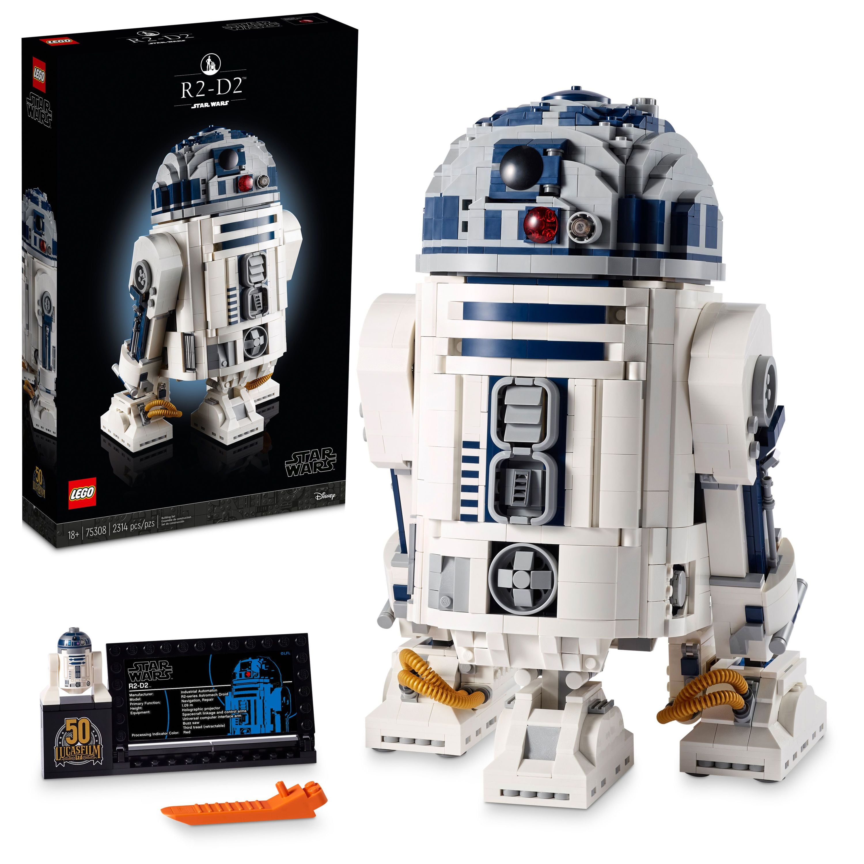 LEGO Star Wars R2-D2 75308 Droid Building Set for Adults, Collectible Display Model with Luke Skywalker's Lightsaber, Great Birthday and Anniversary Gift for Husbands, Wives, any Star Fans - Walmart.com