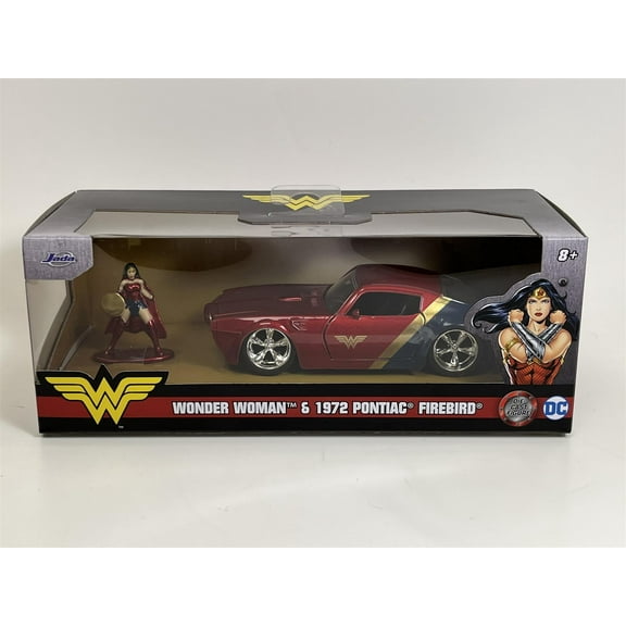 Wonder Woman and 1972 Pontiac Firebird 1:32 Scale Jada 253253009