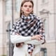 thumbnail image 2 of Bufanda de invierno a cuadros para mujer, cálida y acogedora, chal de gran tamaño, capa, bufandas de moda, chal largo, grueso y cálido para invierno, 2 of 5