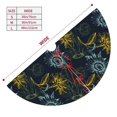 thumbnail image 3 of Sikiie Sunflowers 30-48 inches {designName} Print Christmas Tree Skirt Snowman Xmas Tree Skirt with Edge Christmas Decorations for Holiday Party30", 3 of 7