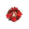 thumbnail image 1 of Decoraciones de Navidad Al Aire Libre Anillo de la Flor de Navidad, Colgante de Puerta, Colgante de Pared, Corona de Flores de la Vid, Gran Decoración de la Escena, Arco de Imitación Hecha a Mano, Cor, 1 of 7