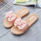 thumbnail image 5 of Pantuflas de mujer para uso exterior, modernas, antideslizantes, súper suaves, para el baño, con lazos para mujer, 5 of 6