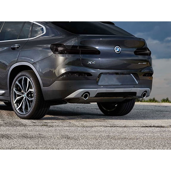 Rvinyl Tail Light Tint Covers Compatible with BMW X4 2015-2018 - Blackout Smoke