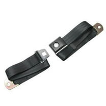 Scott Drake SB-BK-PBSB-72 Push Button Seat Belt Black-72"