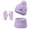 Purple, variant on Kids Winter Hats Girls Gloves Scarf Set, Knitted Lined Beanies Cap for 3-10 Years Boys Girls