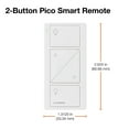 thumbnail image 4 of lutron pico remote with raise/lower for caseta wireless smart dimmer switches, pj2-2brl-gbl-l01, black, 4 of 5