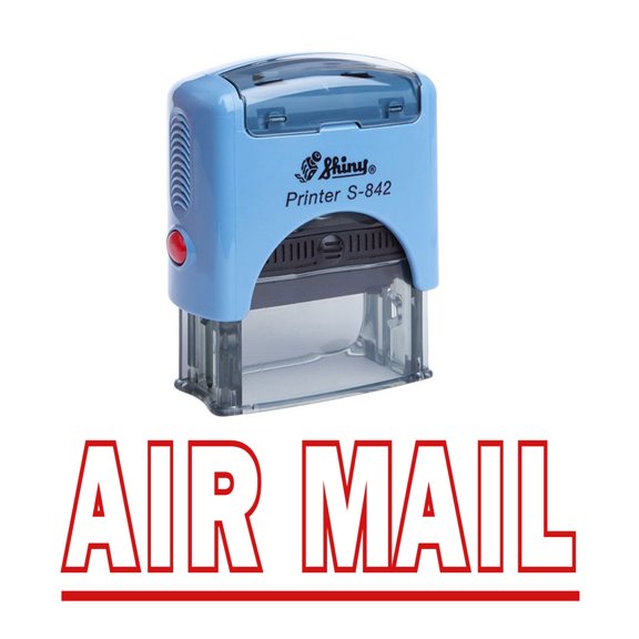 Printtoo AIR MAIL Self Inking Rubber Stamp Office Stationery Custom Shiny Stamp