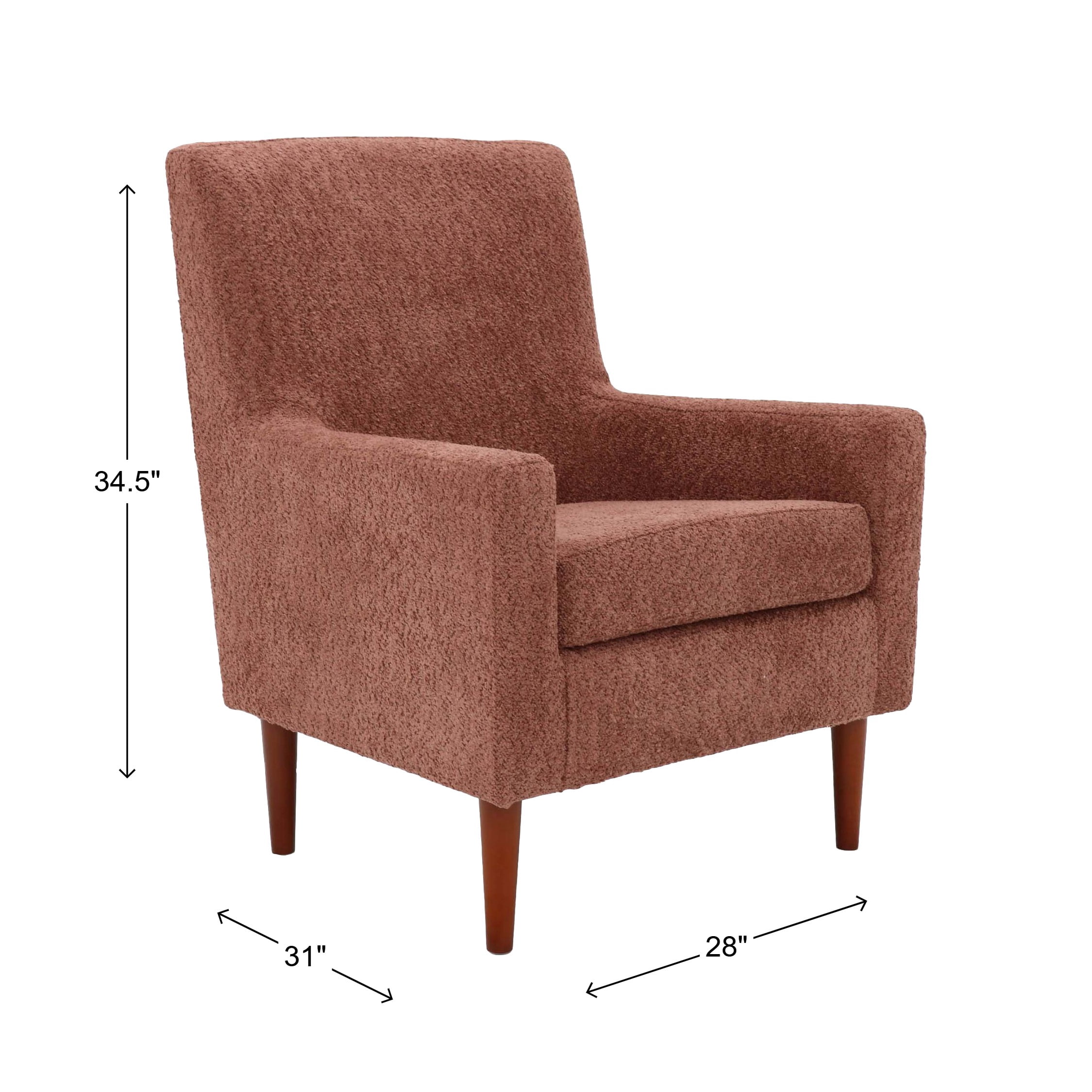 Mainstays Emma Lounge Chair, Merrimac Terracotta
