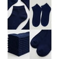 thumbnail image 3 of 12-Pairs Women's Ankle Athletic Low Cut Socks Colorful Solid Lightweight Casual Socks Navy, 3 of 4