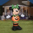 thumbnail image 2 of Halloween Minnie Mouse Airblown Yard Inflatable by Disney, 5FT, 2 of 6