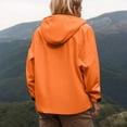 thumbnail image 5 of Windbreaker Jacket Women 2025 Fall Outdoor Hiking Travel Windproof Zip Up Hooded Windbreaker with Pockets Outerwear, 5 of 8