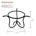 thumbnail image 4 of Alpine Corporation 12" x 9" Metal Gazing Globe Display Stand, Black, 4 of 14