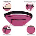 thumbnail image 4 of Bolsa de pecho diagonal para viajar y correr, riñonera impermeable, riñonera deportiva de ocio, riñonera de fitness, bolsa para teléfono móvil, 4 of 6