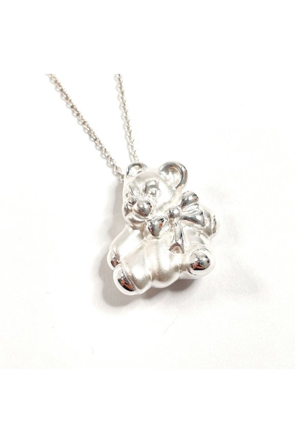 Pre-Owned TIFFANY & Co. Tiffany Teddy Bear Necklace, 925 Sterling Silver, Women's (Good)