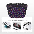 thumbnail image 5 of Fuzoiu Mexican Frogs Print Unisex Square Double Layer Waist Bag,Crossbody Fanny Pack Travel Workout Accessory, 5 of 9