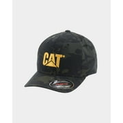 Caterpillar mens Trademark Flexfit Baseball Cap, Night Camo, Large-X-Large US