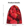 thumbnail image 4 of Honeii Strawberry Red Print Kids Knit Beanie Watch Hat ,Knit Cap for Boys and Girls, 4 of 7
