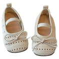 thumbnail image 2 of Toddler Sandals for Girls, Summer Shoes for Kids, Breathable Bow Casual Everyday Wear Comfortable Lightweight Baby Girl Closed Toe Shoes, 2 of 7