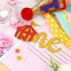 thumbnail image 3 of Suministros de fiestas para bebés de 3 PC para el primer cumpleaños Circus Carnival Tema Colorido Banner Cake Flag Gat Gat de un año de cumpleaños de un año, 3 of 6