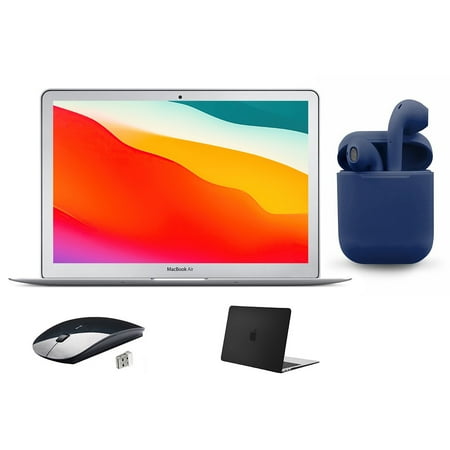 UPC: 0685642752878 | Restored | Apple 13.3-inch MacBook Air | Intel Core i5 | 4GB RAM | Mac OS | 128GB SSD | Intel HD Graphics | Bundle: Black Case  Wireless Mouse  Bluetooth/Wireless Airbuds By Certified 2 Day Express