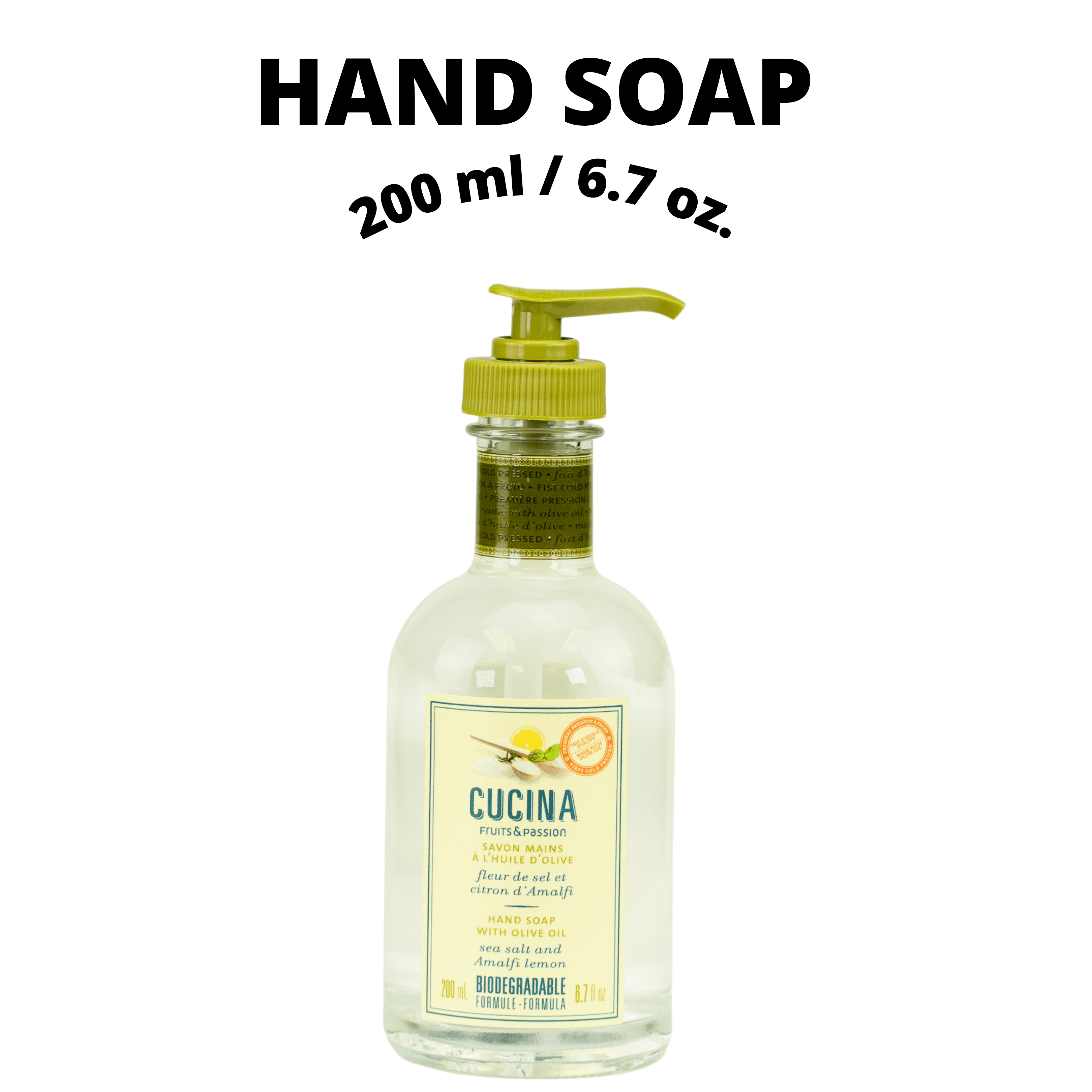 Fruits & Passion [Cucina] Sea Salt and Amalfi Lemon Hand Soap (200ml)