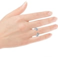 thumbnail image 6 of Pompeii 2Ct Lyric Diamond Open Guard Ring Wedding Band Platinum Lab Grown (E/F,VS1-VS2), 6 of 6