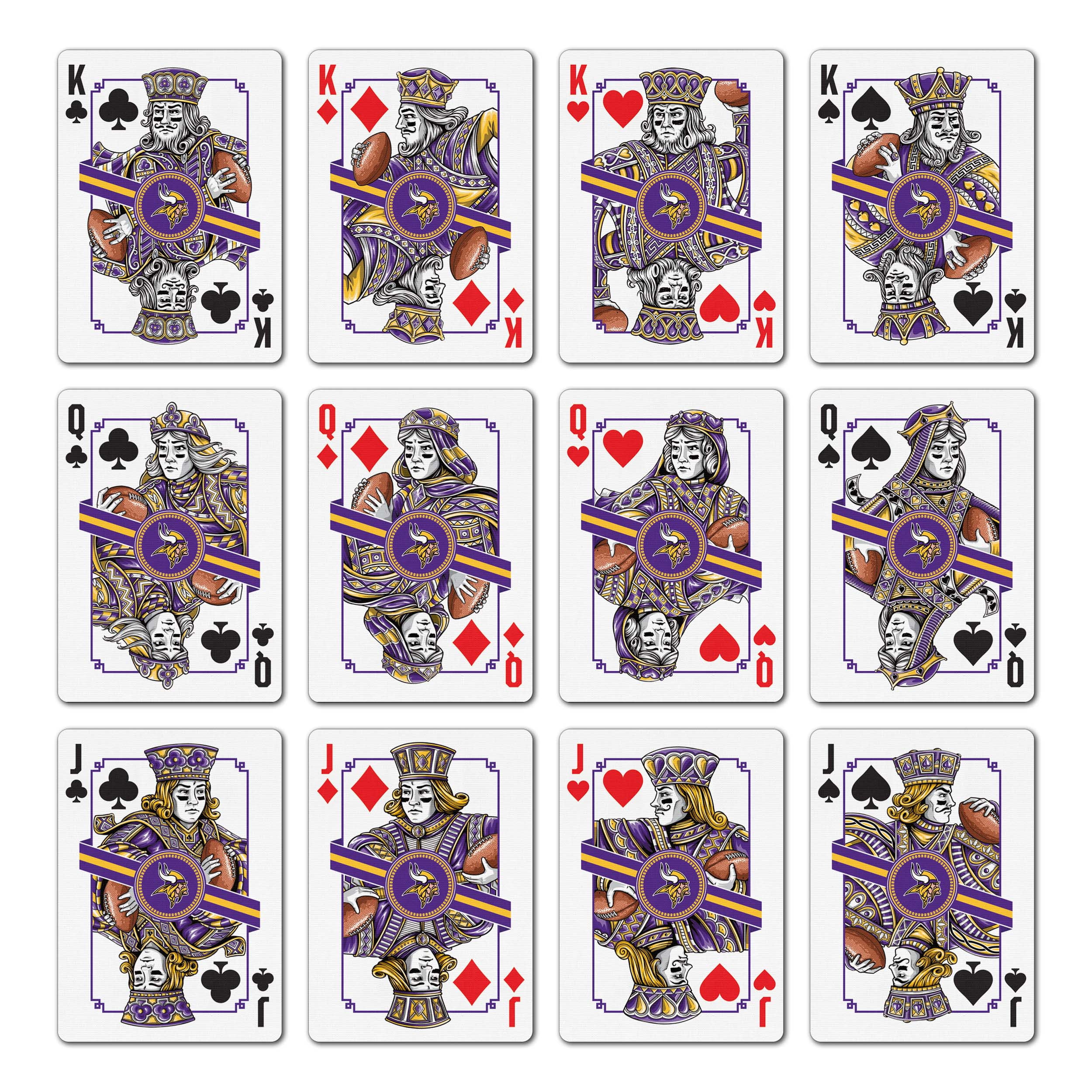 YouTheFan NFL Minnesota Vikings Classic Series Playing Cards