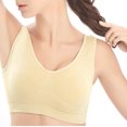 thumbnail image 2 of facefd Soutien-Gorge de Sport Sans Armatures Sans Coutures pour Femme Fille Respirant Rehausseur Yoga Course Haut, 2 of 5