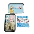thumbnail image 6 of Little Pocket Bunny Decorative Tin Set – Easter Basket Filler & DIY Pet Adoption Theme, Adorable Rabbit Plush in a Decorative Box for Holiday Gifting（Pink）, 6 of 6