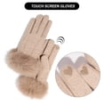 thumbnail image 4 of Guantes de invierno para mujer, guantes de nieve de cachemira con pantalla táctil, guantes térmicos cálidos de invierno para ciclismo para mujer 1039, 4 of 5