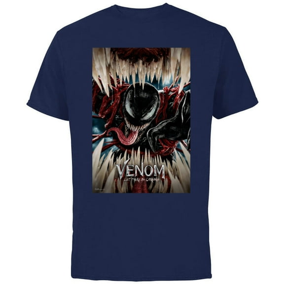 Marvel Venom: Let There Be Carnage Poster - Short Sleeve Cotton T-Shirt for Adults – Customized-Navy