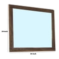 thumbnail image 5 of 39 Inch Mirror with Rectangular Wooden Frame, Brown- Saltoro Sherpi, 5 of 5