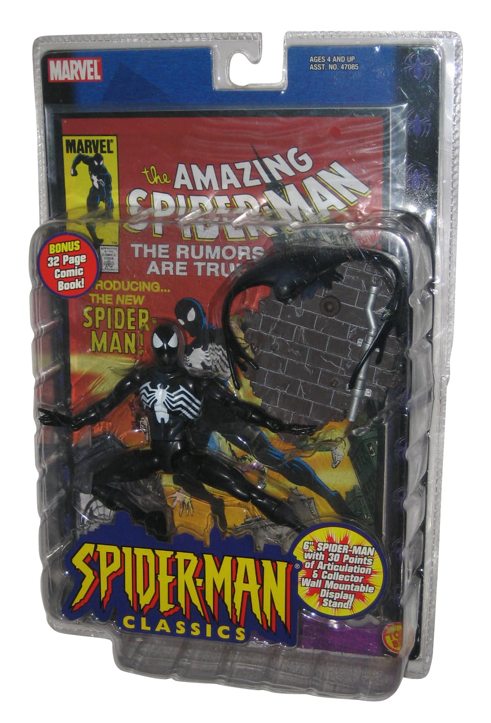 Marvel Spider-Man Classics Black Costume (2001) Toy Biz Figure